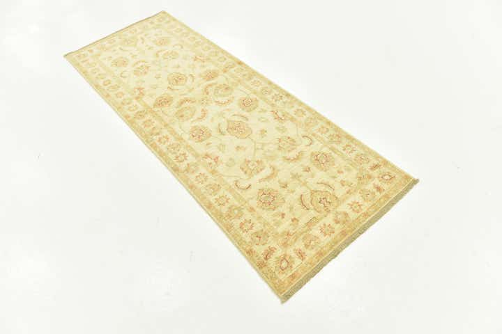 2' 6 x 6' 8 Hand Knotted Peshawar Ziegler Runner Rug