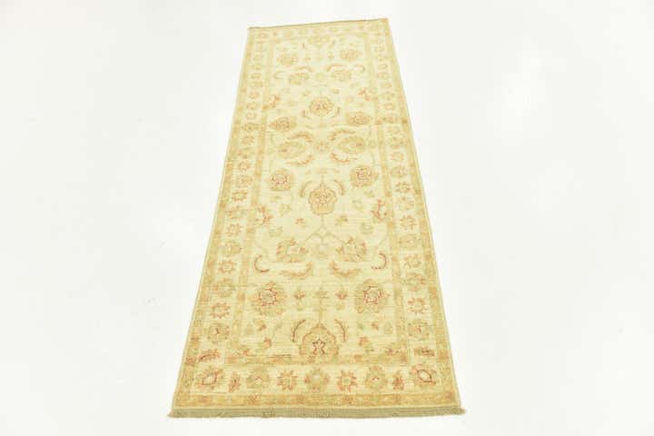 2' 6 x 6' 8 Hand Knotted Peshawar Ziegler Runner Rug