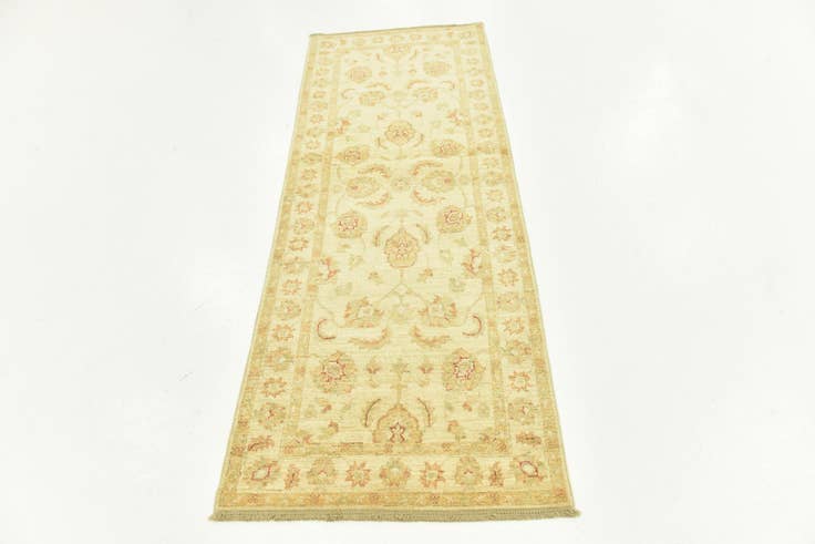 Detail image of 2' 6 x 6' 8 Hand Knotted Peshawar Ziegler Runner Rug