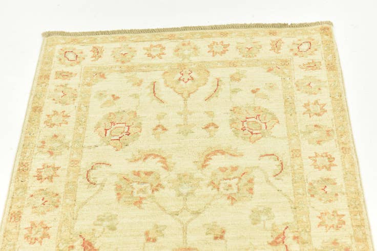 Detail image of 2' 6 x 6' 8 Hand Knotted Peshawar Ziegler Runner Rug