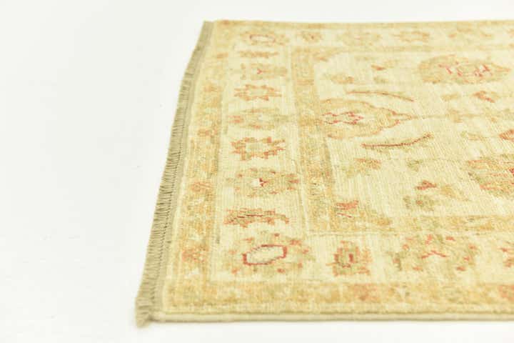 2' 6 x 6' 8 Hand Knotted Peshawar Ziegler Runner Rug