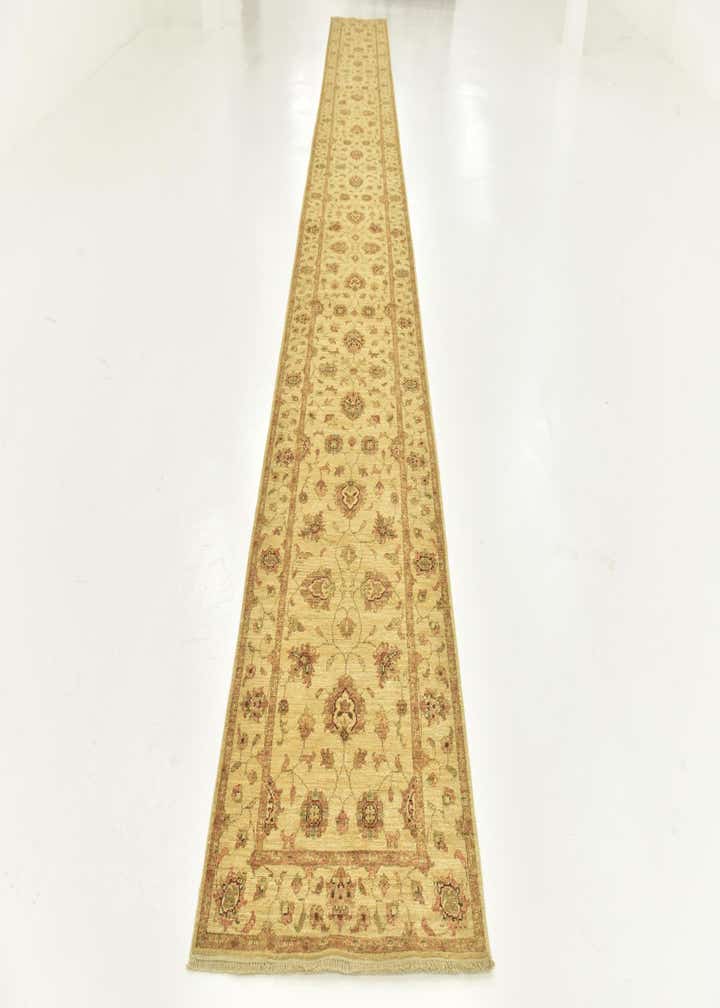 2' 9 x 22' 5 Hand Knotted Peshawar Ziegler Runner Rug