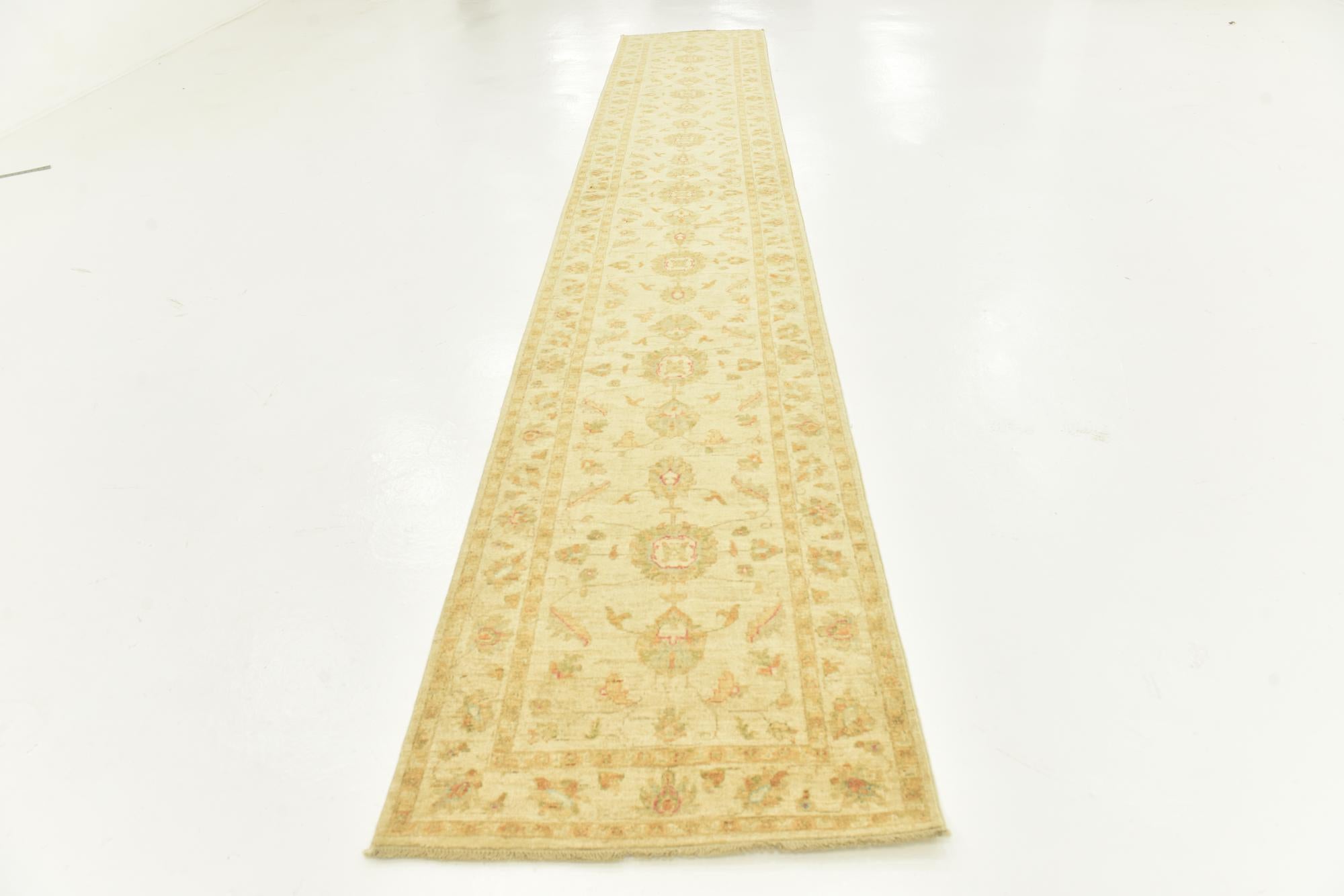 2' 8 x 16' 5 Hand Knotted Peshawar Ziegler Runner Rug