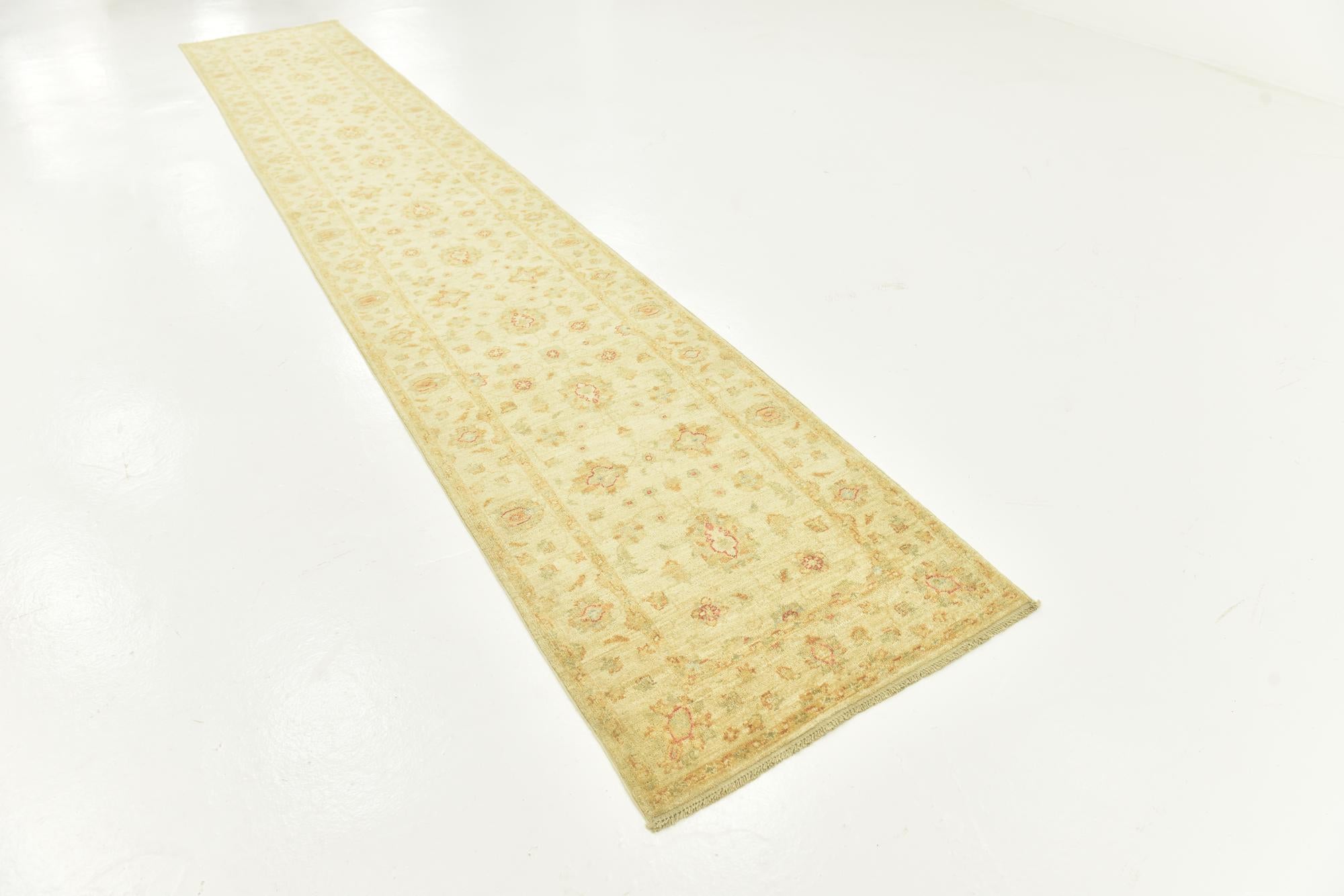2' 8 x 16' 1 Hand Knotted Peshawar Ziegler Runner Rug