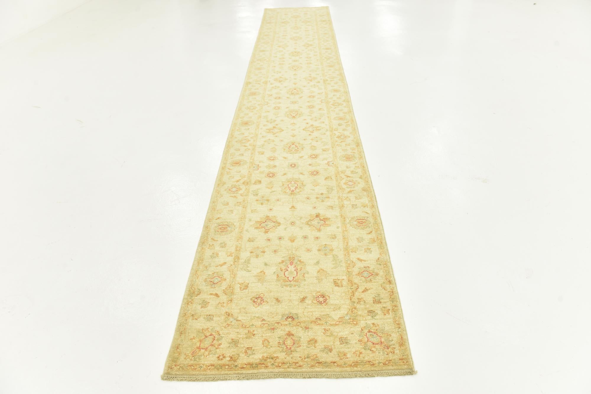2' 8 x 16' 1 Hand Knotted Peshawar Ziegler Runner Rug