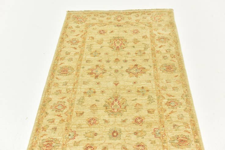 Detail image of 2' 8 x 16' 1 Hand Knotted Peshawar Ziegler Runner Rug