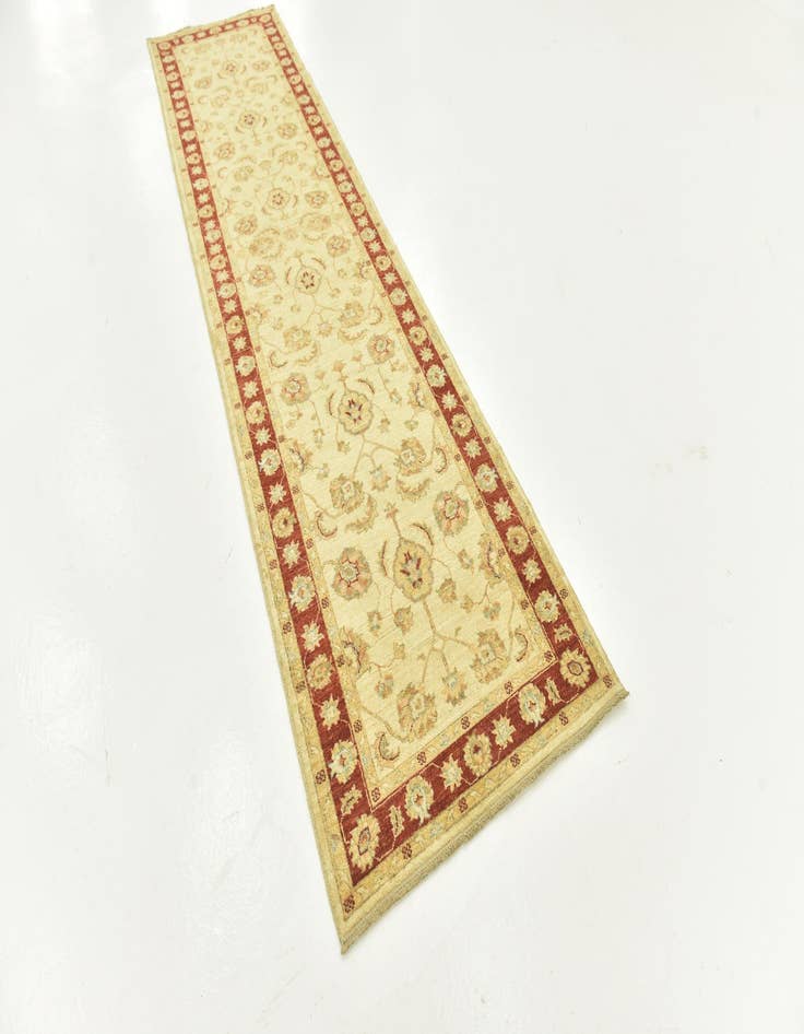 Detail image of 2' 9 x 11' 1 Hand Knotted Peshawar Ziegler Runner Rug