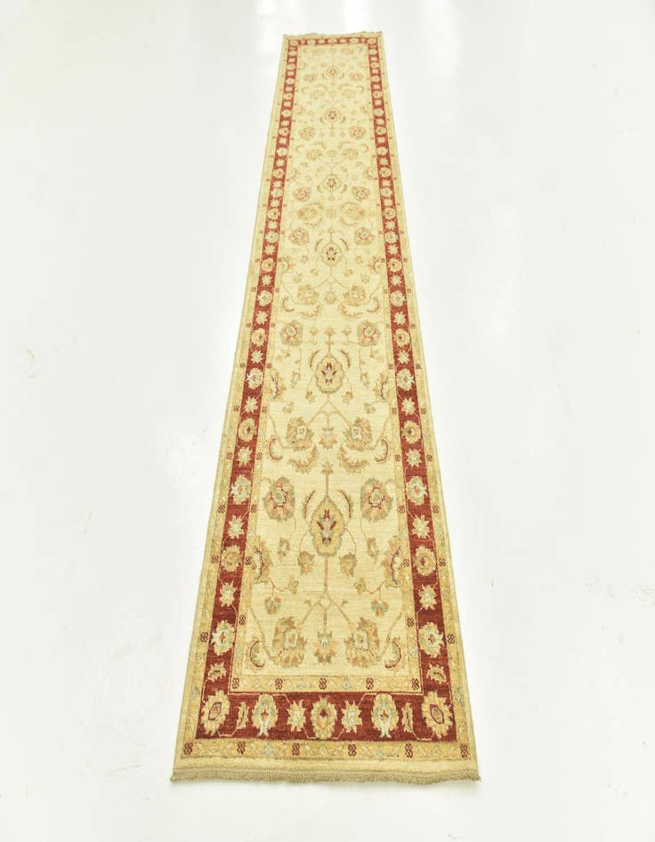 Detail image of 2' 9 x 11' 1 Hand Knotted Peshawar Ziegler Runner Rug