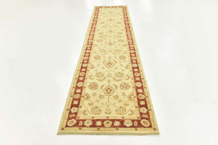 2' 9 x 11' 1 Hand Knotted Peshawar Ziegler Runner Rug