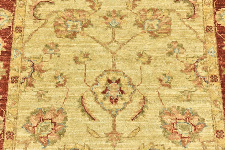 2' 9 x 11' 1 Hand Knotted Peshawar Ziegler Runner Rug