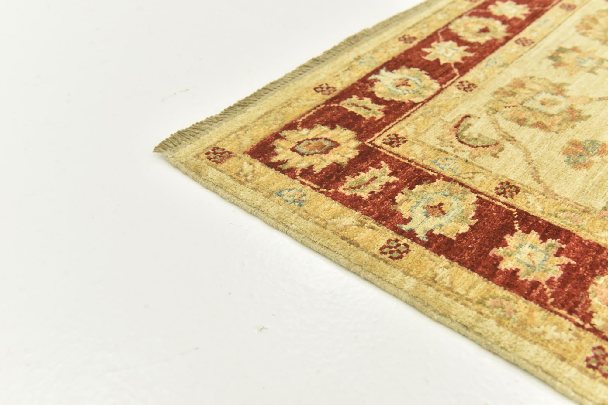 2' 9 x 11' 1 Hand Knotted Peshawar Ziegler Runner Rug