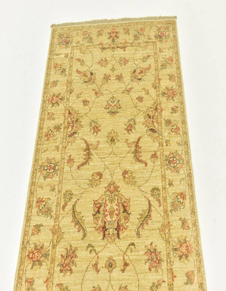 Detail image of 2' 8 x 16'  Hand Knotted Peshawar Ziegler Runner Rug