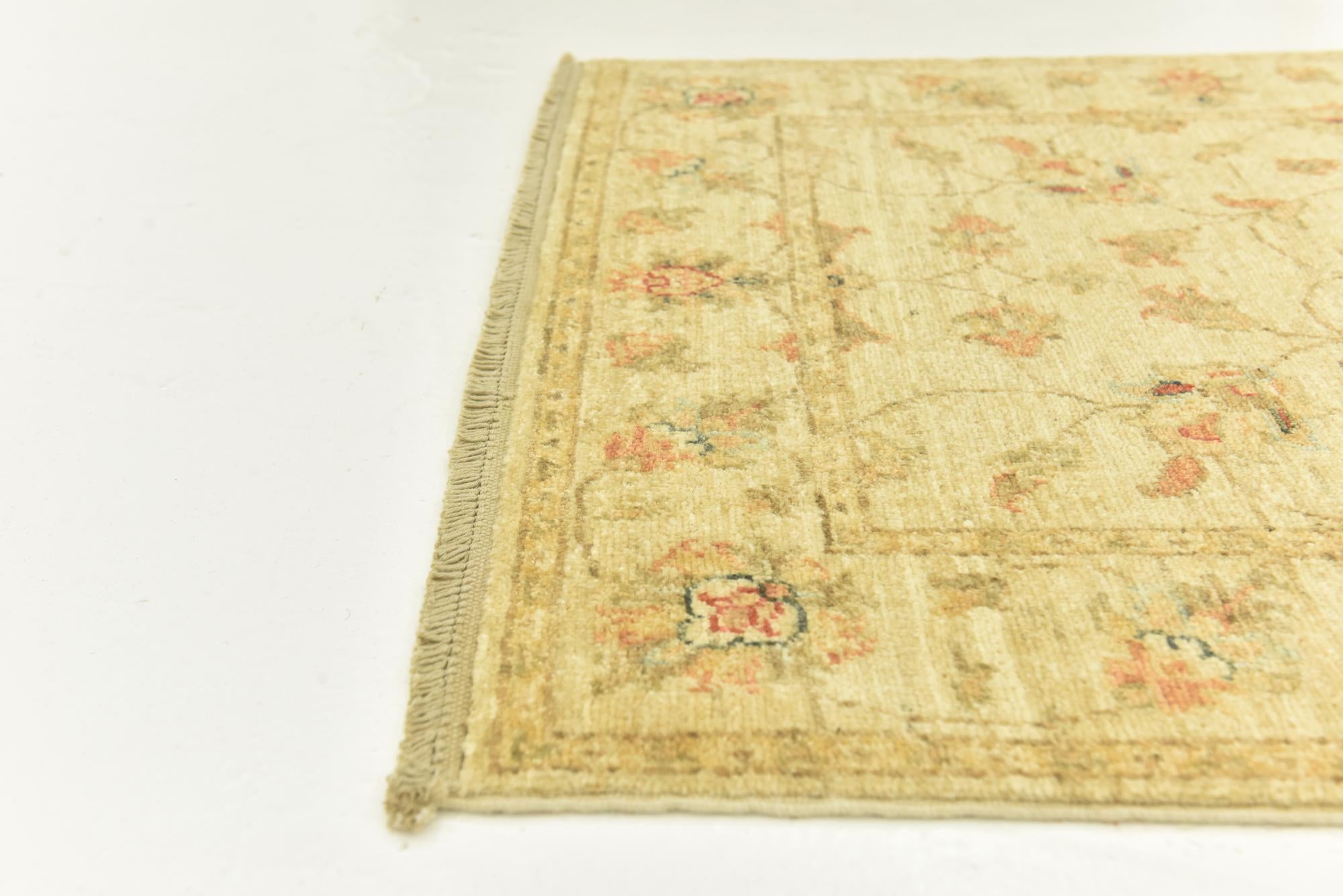 2' 8 x 16' Hand Knotted Peshawar Ziegler Runner Rug