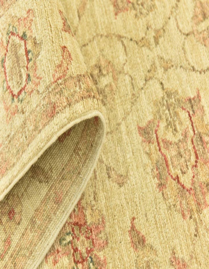 Detail image of 2' 8 x 22' 6 Hand Knotted Peshawar Ziegler Runner Rug