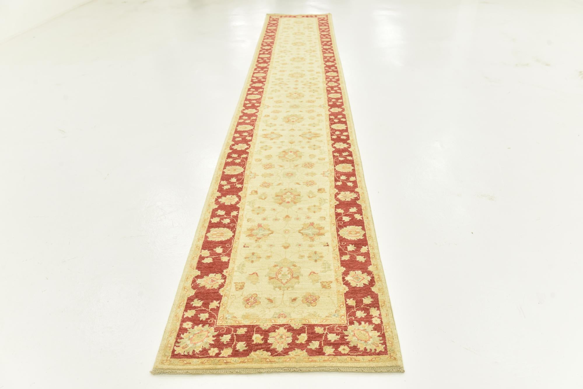 2' 7 x 16' 1 Hand Knotted Peshawar Ziegler Runner Rug