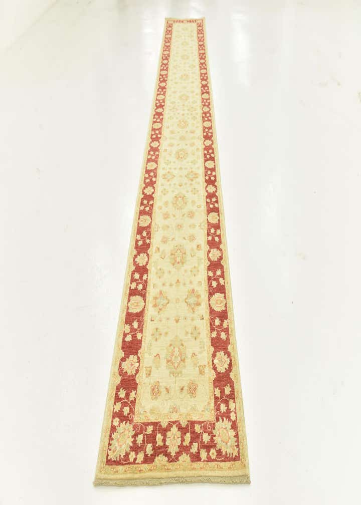 2' 7 x 16' 1 Hand Knotted Peshawar Ziegler Runner Rug