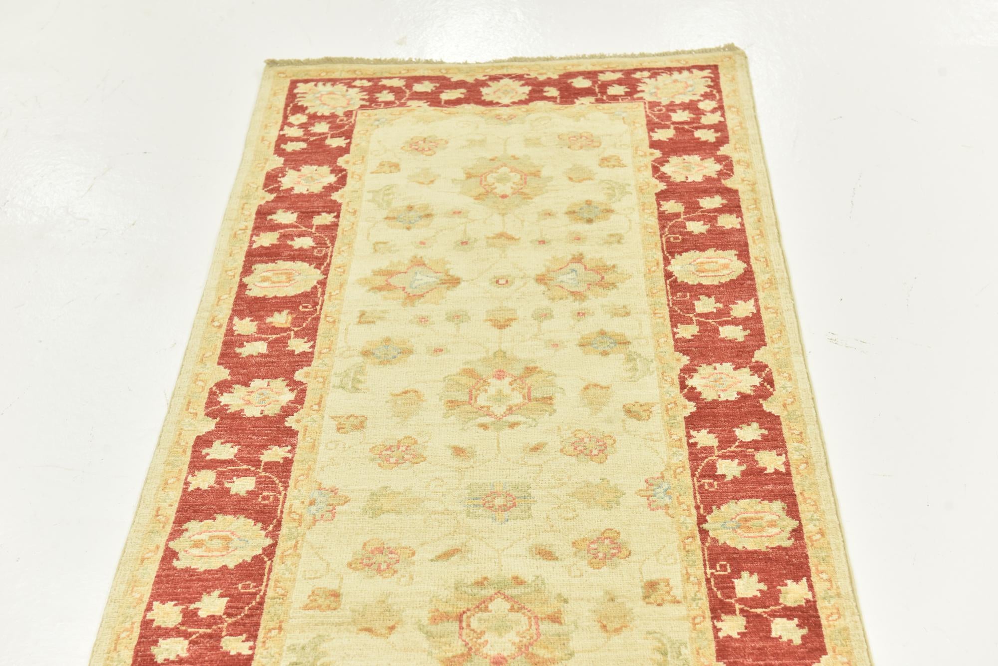 2' 7 x 16' 1 Hand Knotted Peshawar Ziegler Runner Rug