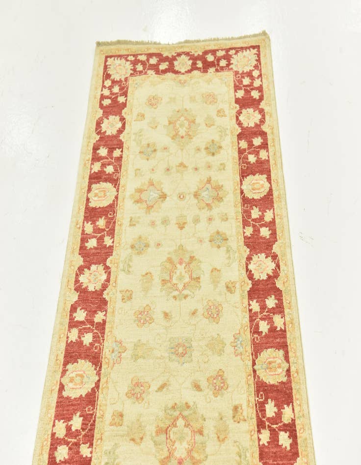 Detail image of 2' 7 x 16' 1  Hand Knotted Peshawar Ziegler Runner Rug