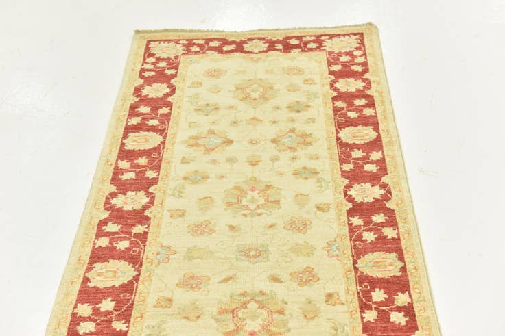 Detail image of 2' 7 x 16' 1 Hand Knotted Peshawar Ziegler Runner Rug