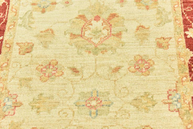 Detail image of 2' 7 x 16' 1 Hand Knotted Peshawar Ziegler Runner Rug