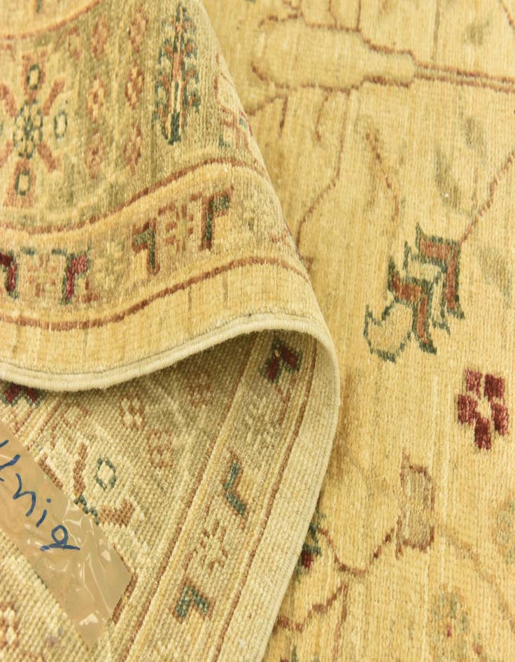 Detail image of 4' 4 x 17' 5  Hand Knotted Peshawar Ziegler Runner Rug