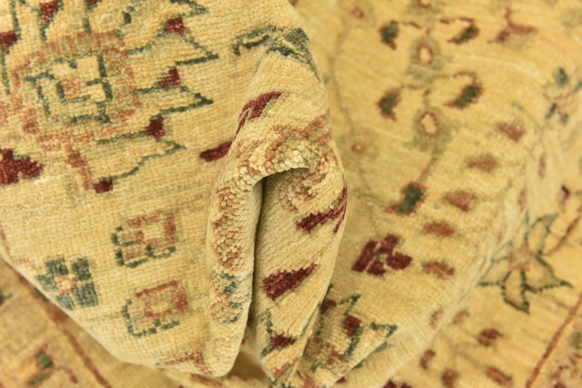 4' 4 x 17' 5 Hand Knotted Peshawar Ziegler Runner Rug