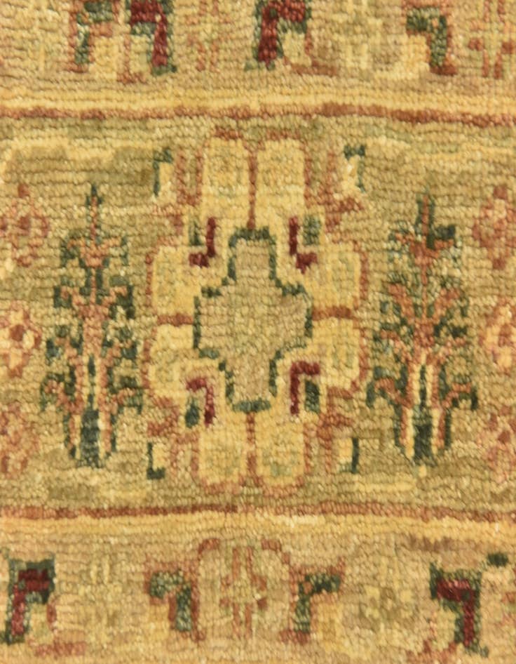 Detail image of 4' 4 x 17' 5  Hand Knotted Peshawar Ziegler Runner Rug