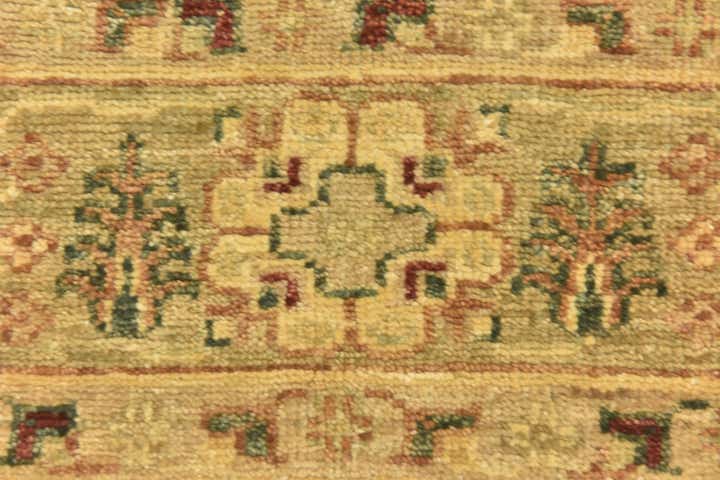 4' 4 x 17' 5 Hand Knotted Peshawar Ziegler Runner Rug