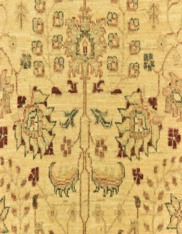 Detail image of 4' 4 x 17' 5 Hand Knotted Peshawar Ziegler Runner Rug