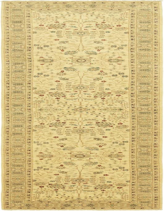 Detail image of 4' 4 x 17' 5 Hand Knotted Peshawar Ziegler Runner Rug