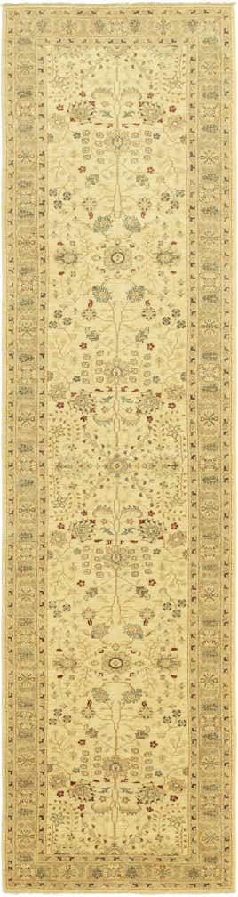 4' 4 x 17' 5 Hand Knotted Peshawar Ziegler Runner Rug
