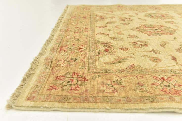 Detail image of 4' x 16' 2 Hand Knotted Peshawar Ziegler Runner Rug