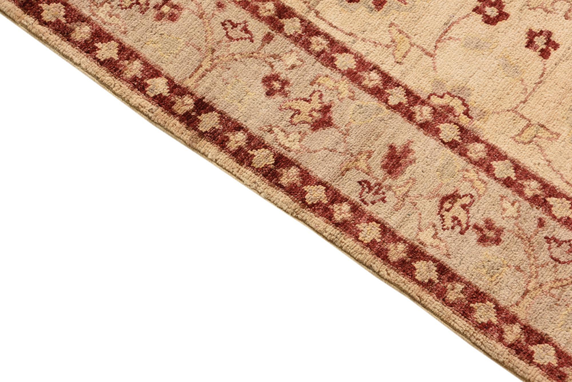 2' 11 x 8' 1 Hand Knotted Peshawar Ziegler Runner Rug