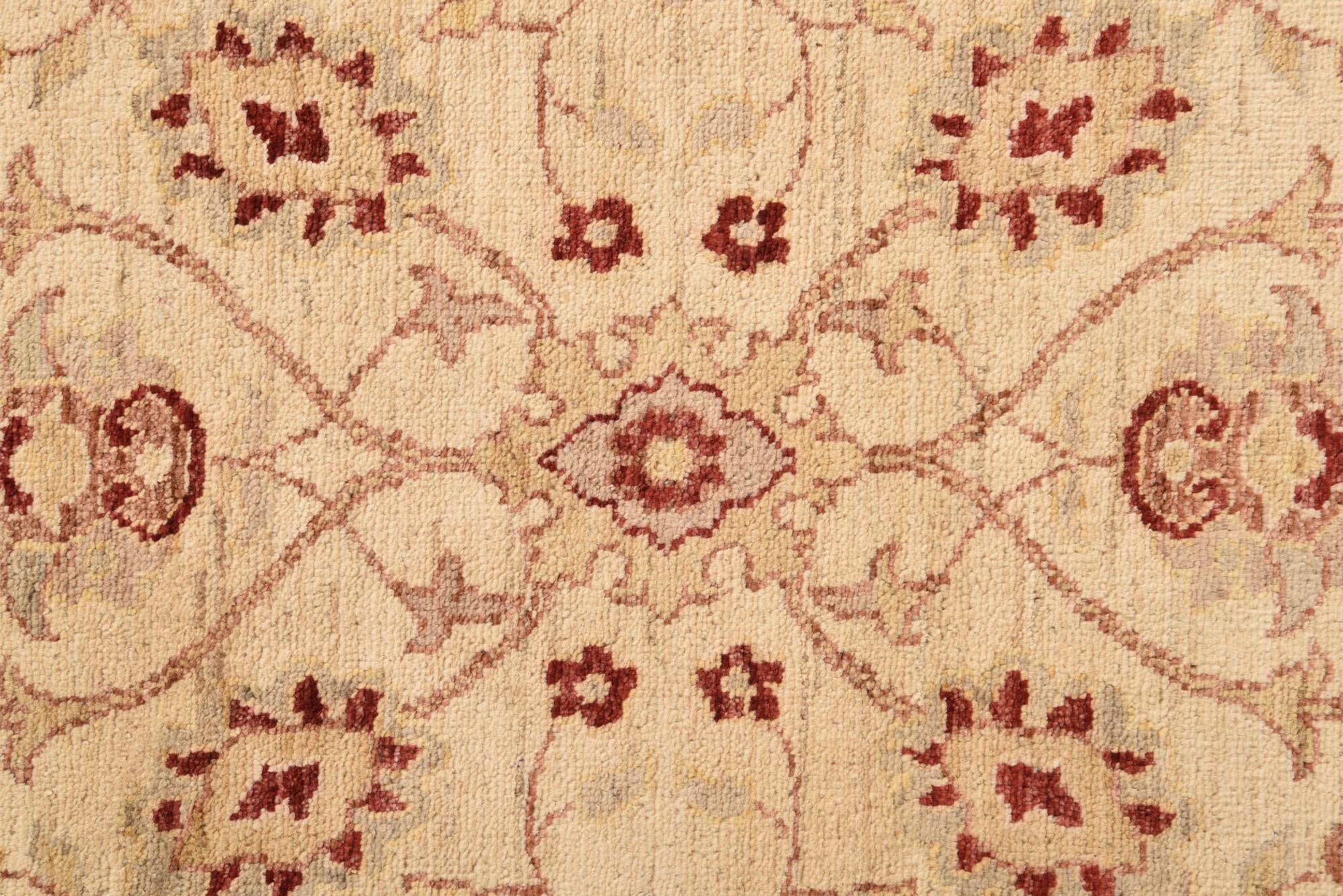2' 11 x 8' 1 Hand Knotted Peshawar Ziegler Runner Rug