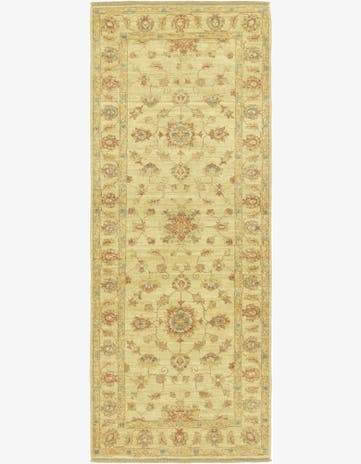 2' 6 x 6' 4 Hand Knotted Peshawar Ziegler Runner Rug