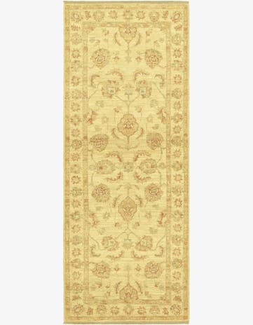 2' 6 x 6' 7 Hand Knotted Peshawar Ziegler Runner Rug