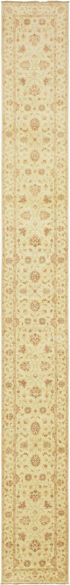  2' 8 x 22' 6  Hand Knotted Peshawar Ziegler Runner Rug
