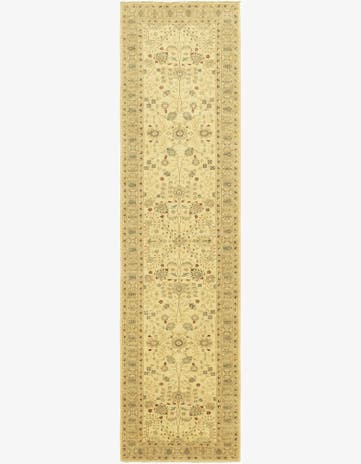4' 4 x 17' 5 Hand Knotted Peshawar Ziegler Runner Rug