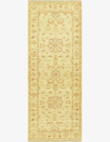 2' 5 x 6' 6 Hand Knotted Peshawar Ziegler Runner Rug