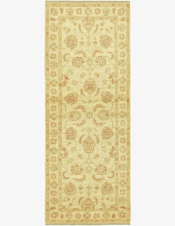 2' 6 x 6' 8 Hand Knotted Peshawar Ziegler Runner Rug