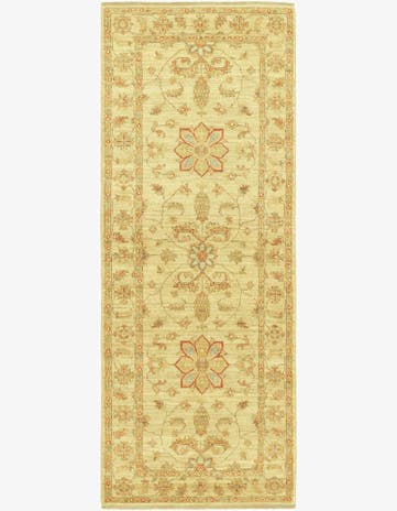 2' 6 x 6' 9 Hand Knotted Peshawar Ziegler Runner Rug