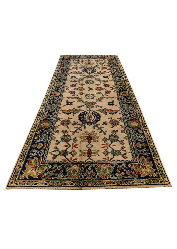 5' x 12' Sarough Wool Runner Rug