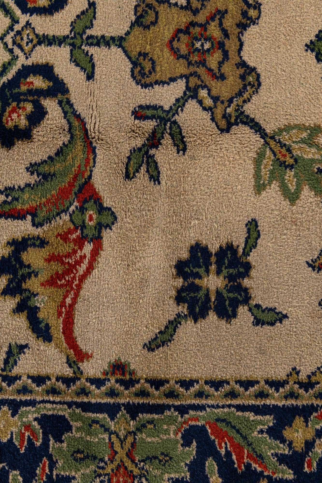5' x 12' Sarough Wool Runner Rug