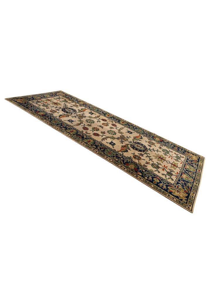 5' x 12' Sarough Wool Runner Rug