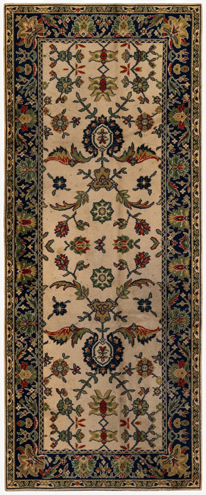 5' x 12' Sarough Wool Runner Rug