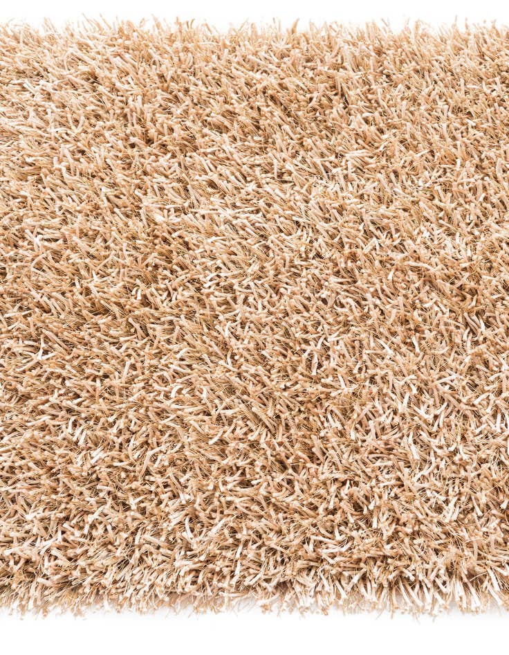 Detail image of 2' 5 x 4' 7 Hand Knotted Solid Shag Oriental Runner Rug