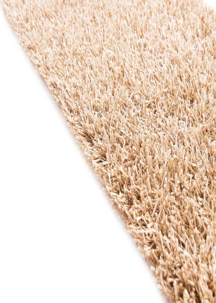 2' 5 x 4' 7 Hand Knotted Solid Shag Oriental Runner Rug