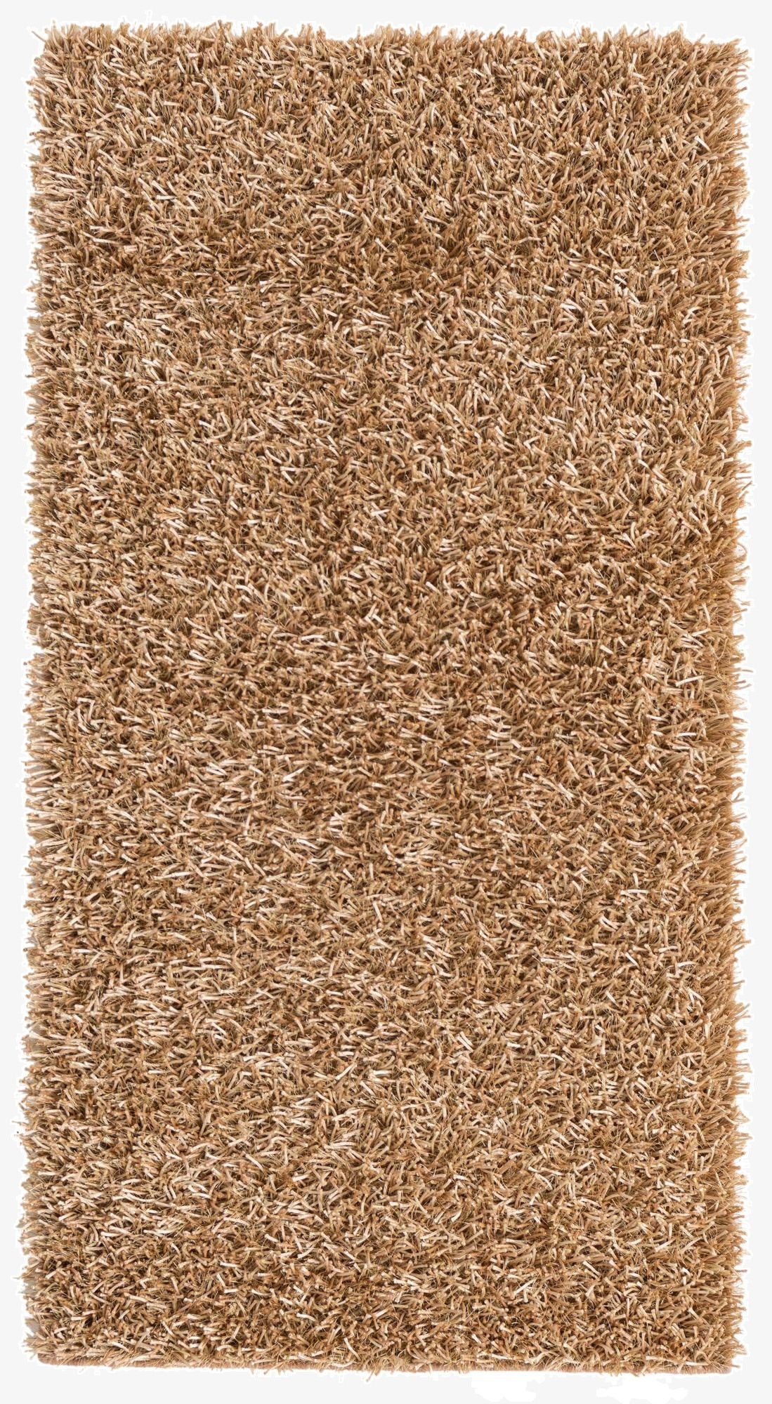 2' 5 x 4' 7  Hand Knotted Solid Shag Oriental Runner Rug