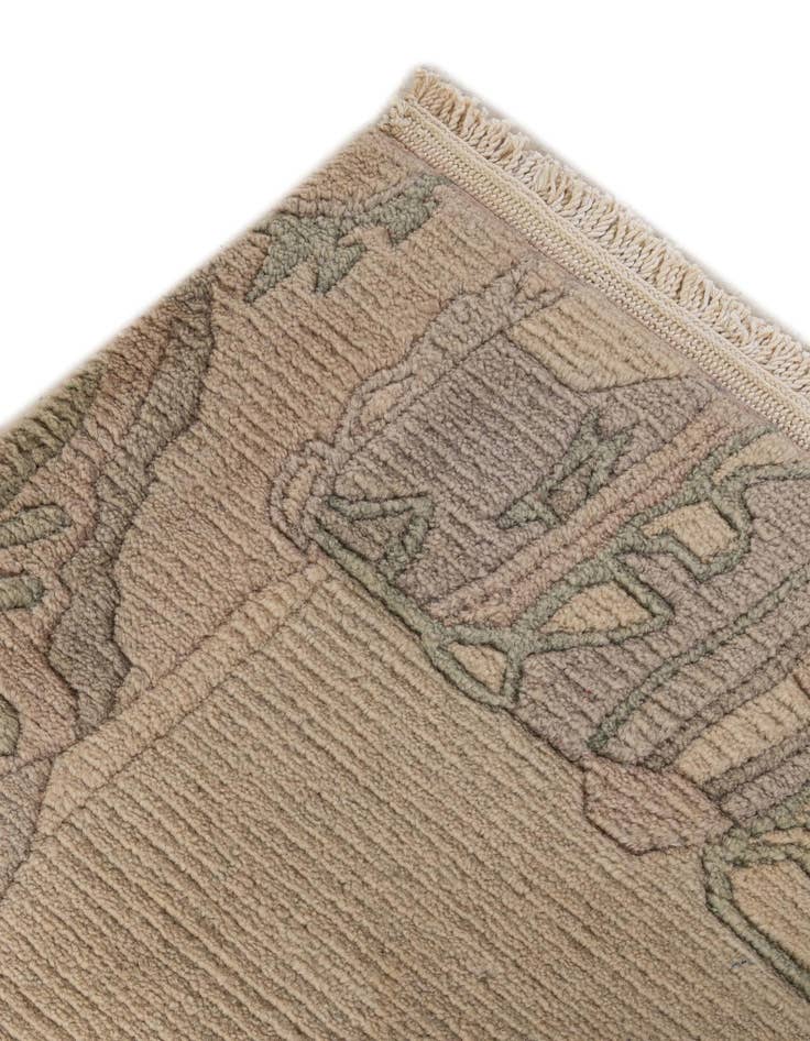 Detail image of 2' 7 x 11'  Hand Knotted Tibet Wool Runner Rug