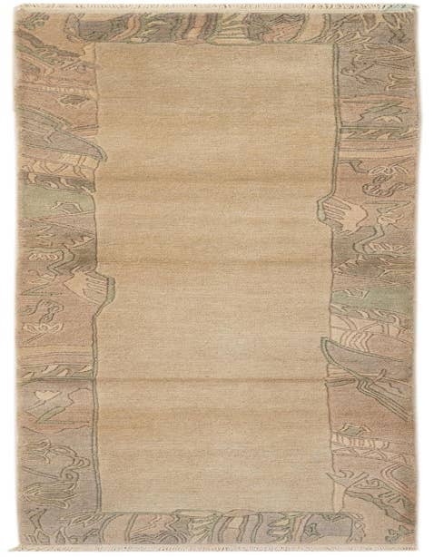 Detail image of 2' 7 x 11' Hand Knotted Tibet Wool Runner Rug